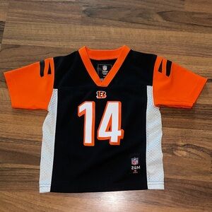 Cincinnati Bengals Black and Orange Jersey Toddler 24 Months